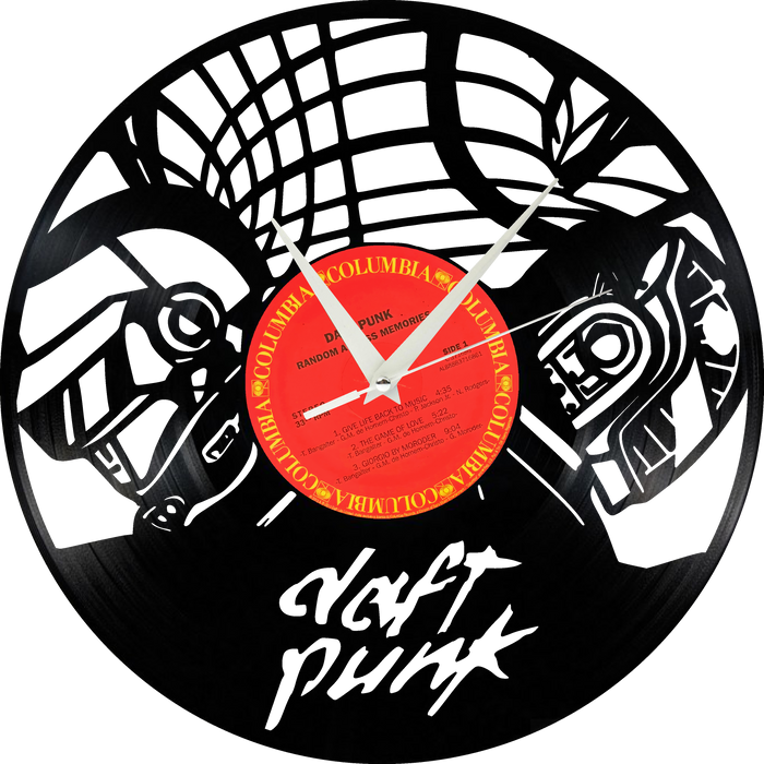 daft punk Laser Cut Vinyl Record artist representation or vinyl clock