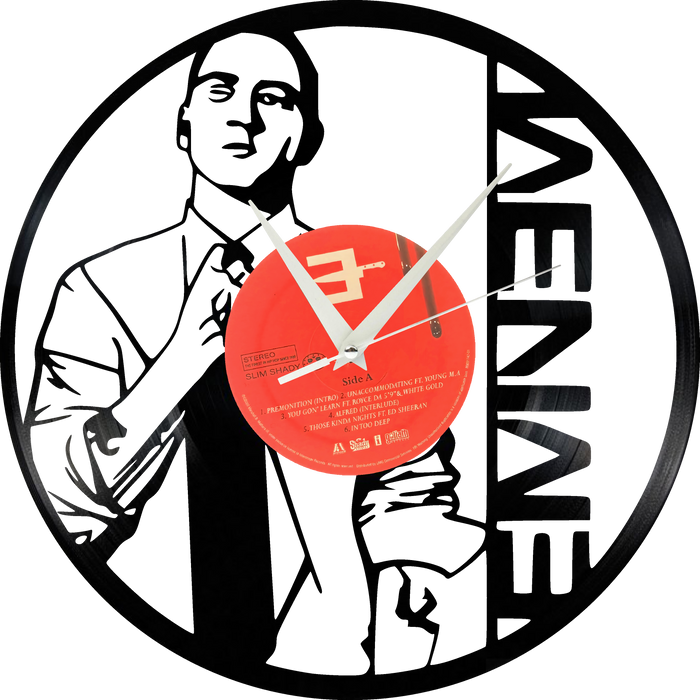 eminem Laser Cut Vinyl Record artist representation or vinyl clock