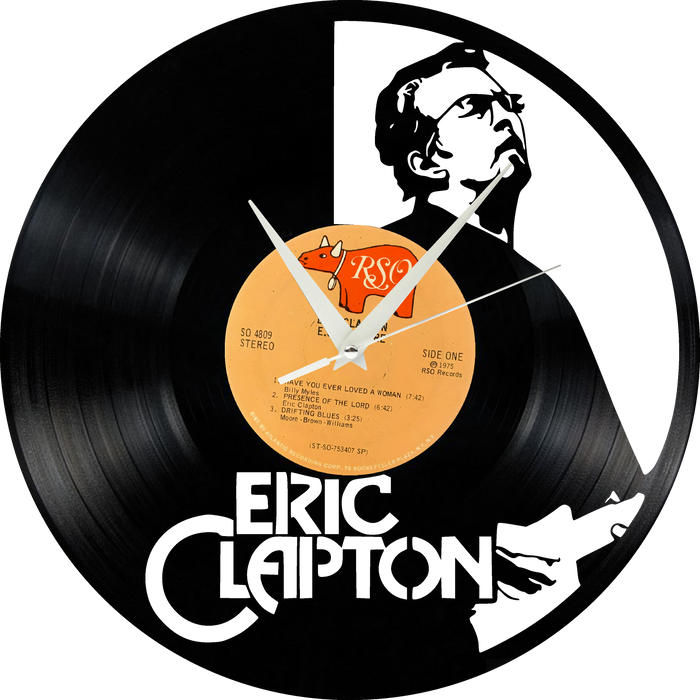 eric clapton Laser Cut Vinyl Record artist representation or vinyl clock