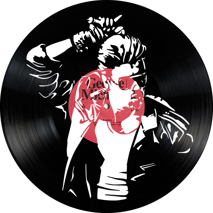 George Michael Laser Cut Vinyl Record artist representation