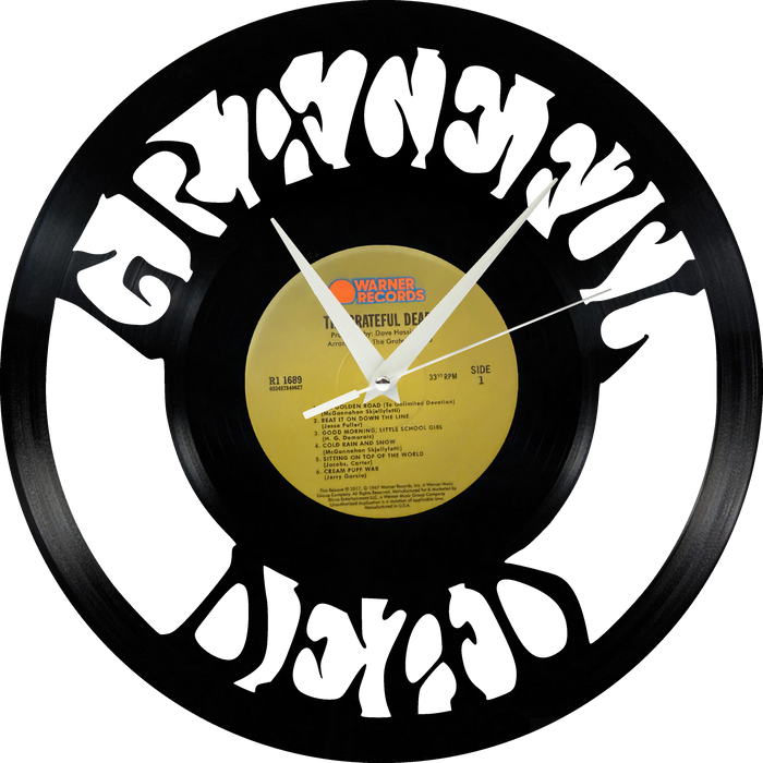 GRATEFUL DEAD Laser Cut Vinyl Record artist representation or vinyl clock
