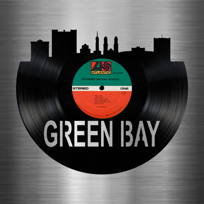 Green Bay Wisconsin Laser Cut Vinyl Record artist representation