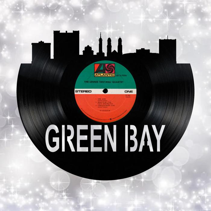 Green Bay Wisconsin Laser Cut Vinyl Record artist representation