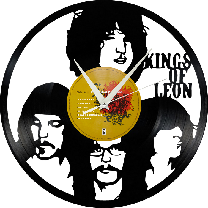 KINGS OF LEON Laser Cut Vinyl Record artist representation or vinyl clock