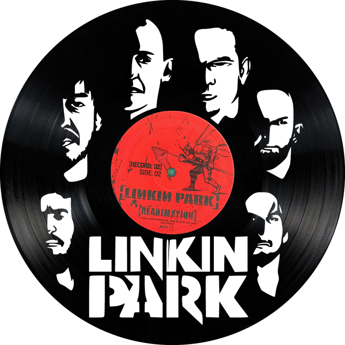 linkin park Laser Cut Vinyl Record artist representation or vinyl clock