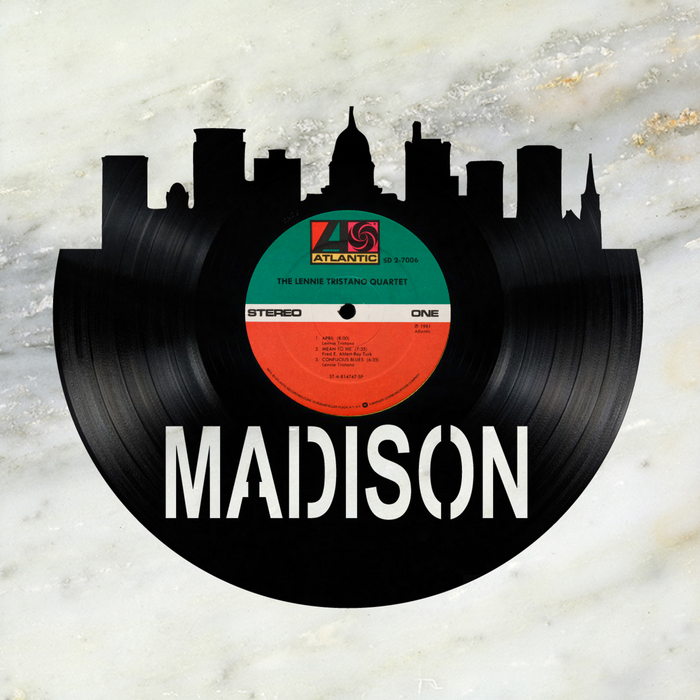 Madison Wisconsin  Laser Cut Vinyl Record artist representation