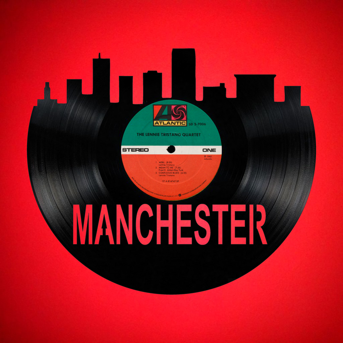 Manchester New Hampshire  Laser Cut Vinyl Record artist representation