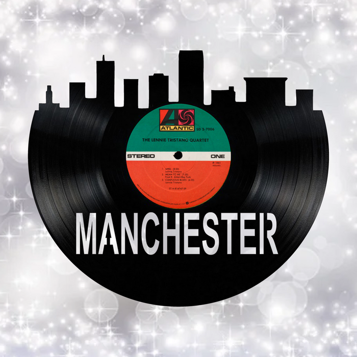 Manchester New Hampshire  Laser Cut Vinyl Record artist representation