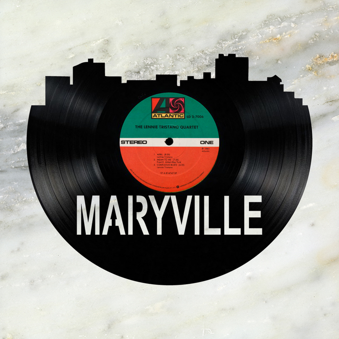 Maryville Tennessee Laser Cut Vinyl Record artist representation