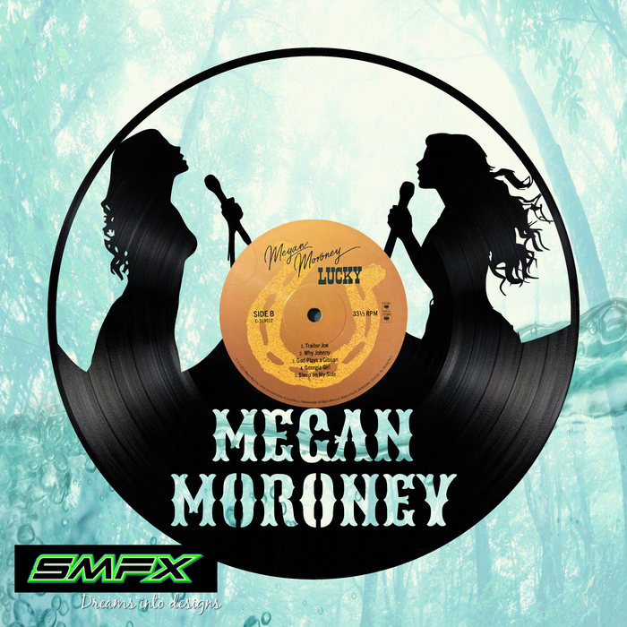 megan moroney Laser Cut Vinyl Record artist representation or vinyl clock