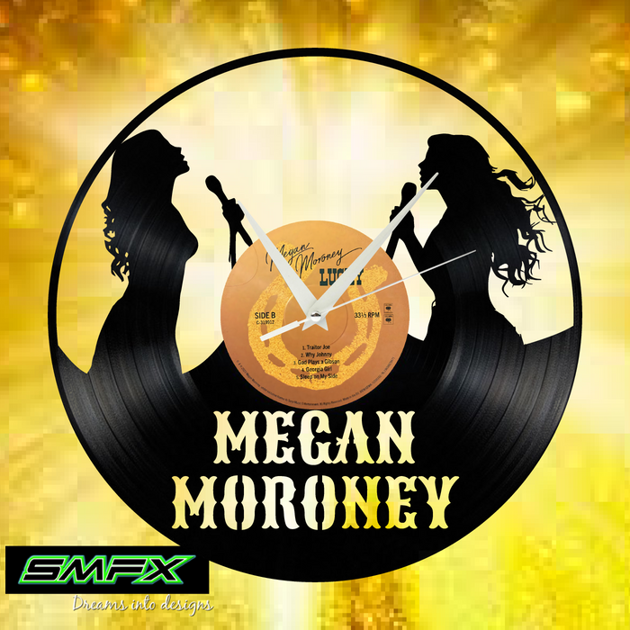 megan moroney Laser Cut Vinyl Record artist representation or vinyl clock