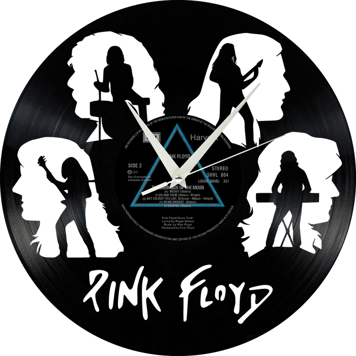 pink floyd Laser Cut Vinyl Record artist representation or vinyl clock