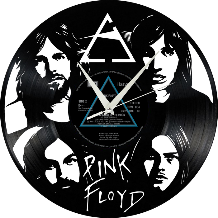 pink floyd Laser Cut Vinyl Record artist representation or vinyl clock