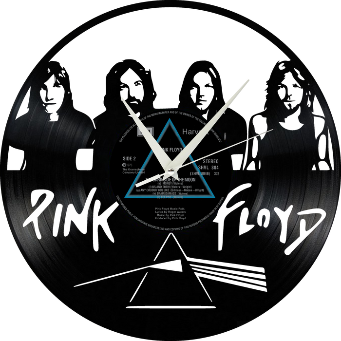 pink floyd Laser Cut Vinyl Record artist representation or vinyl clock