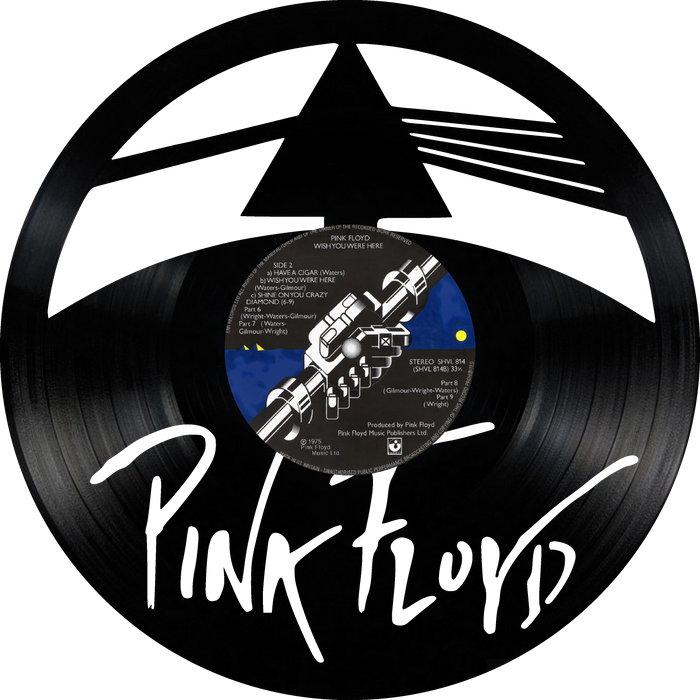 pink floyd Laser Cut Vinyl Record artist representation or vinyl clock