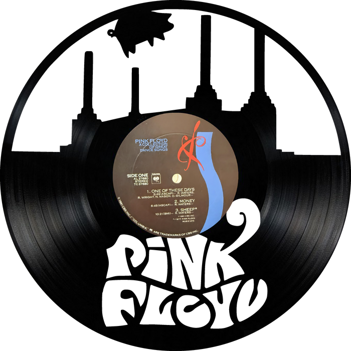 pink floyd Laser Cut Vinyl Record artist representation or vinyl clock
