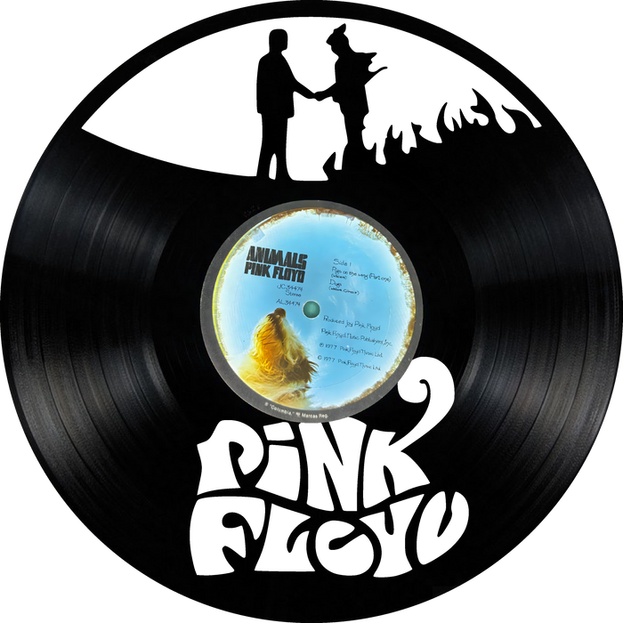 pink floyd Laser Cut Vinyl Record artist representation or vinyl clock