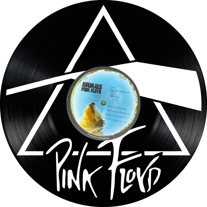 pink floyd Laser Cut Vinyl Record artist representation or vinyl clock