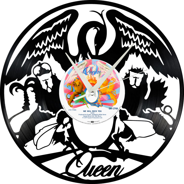 queen Laser Cut Vinyl Record artist representation or vinyl clock