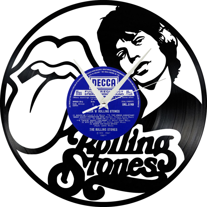 rolling stones wagon Laser Cut Vinyl Record artist representation or vinyl clock