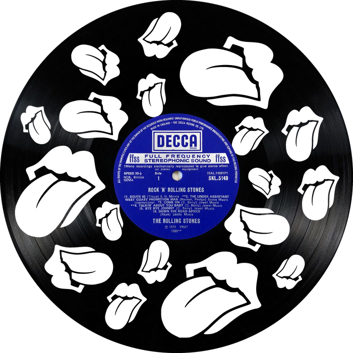 rolling stones wagon Laser Cut Vinyl Record artist representation or vinyl clock