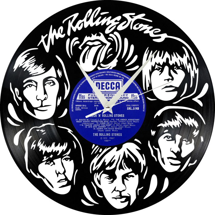 rolling stones wagon Laser Cut Vinyl Record artist representation or vinyl clock