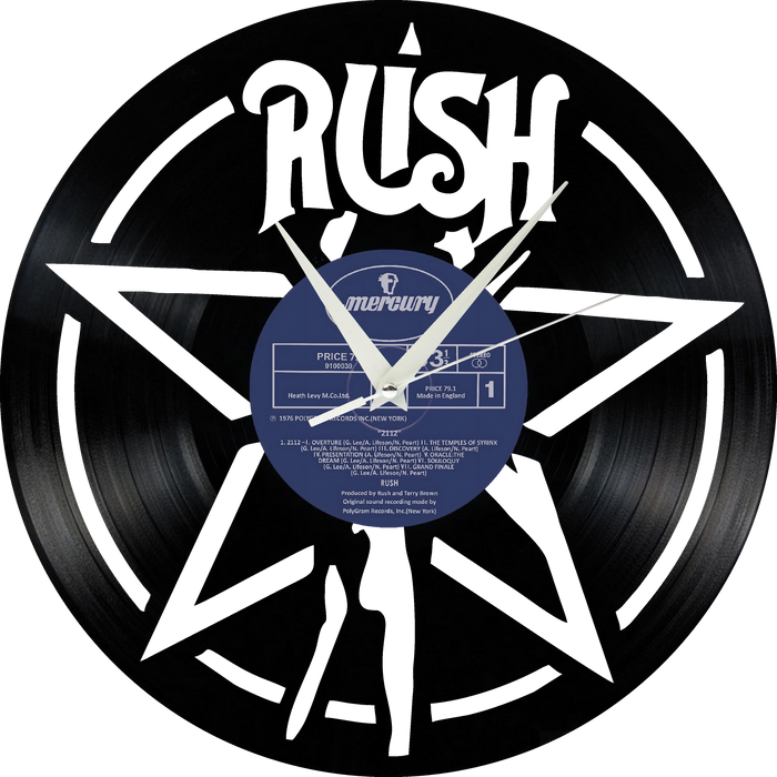 rush wagon Laser Cut Vinyl Record artist representation or vinyl clock