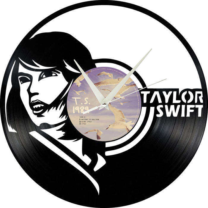 taylor swift Laser Cut Vinyl Record artist representation or vinyl clock
