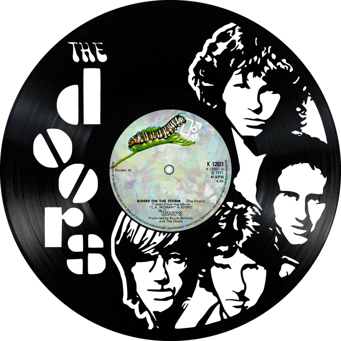 the doors Laser Cut Vinyl Record artist representation or vinyl clock
