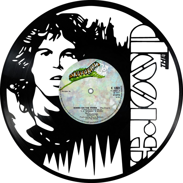 the doors Laser Cut Vinyl Record artist representation or vinyl clock