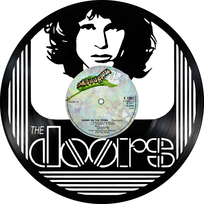 the doors Laser Cut Vinyl Record artist representation or vinyl clock