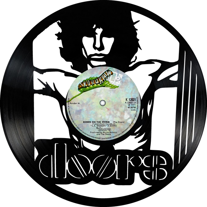 the doors Laser Cut Vinyl Record artist representation or vinyl clock