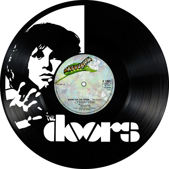 the doors Laser Cut Vinyl Record artist representation or vinyl clock
