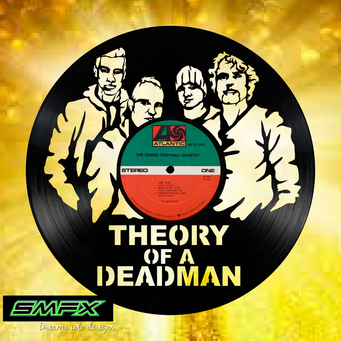 theory of a deadman Laser Cut Vinyl Record artist representation or vinyl clock (Copy)