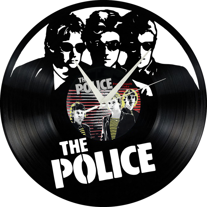 the police Laser Cut Vinyl Record artist representation or vinyl clock