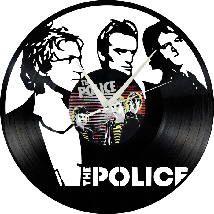 the police Laser Cut Vinyl Record artist representation or vinyl clock