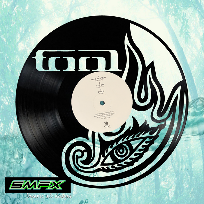 tool Laser Cut Vinyl Record artist representation or vinyl clock