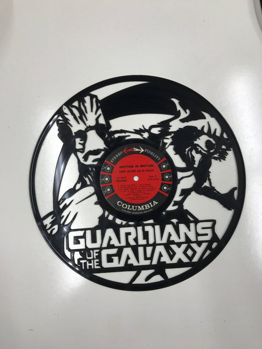 GUARDIANS OF THE GALAXY Laser Cut Vinyl Record artist representation or vinyl clock