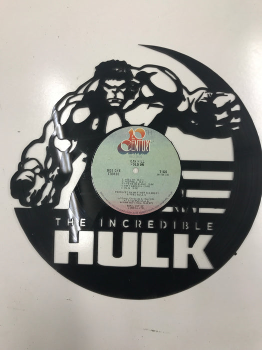 HULK Laser Cut Vinyl Record artist representation or vinyl clock