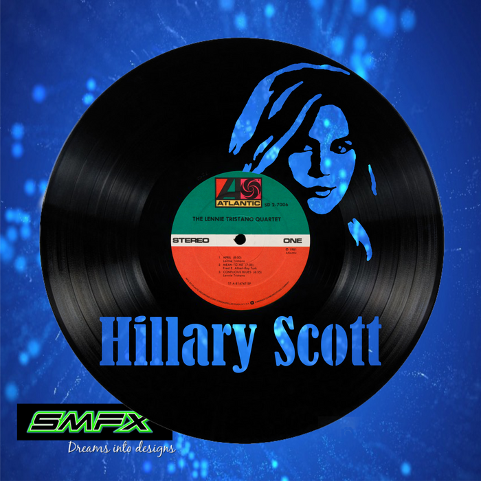 Hillary Scott- Laser Cut Vinyl Record artist representation or vinyl clock