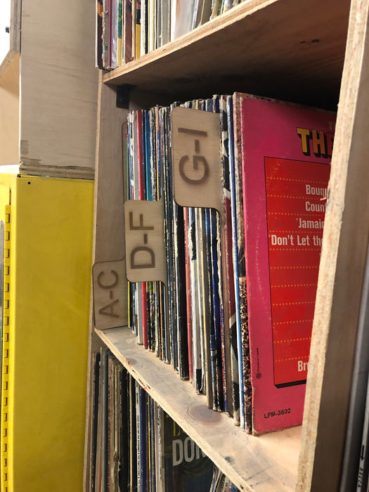 Record dividers A-Z to sort your collection set of 9