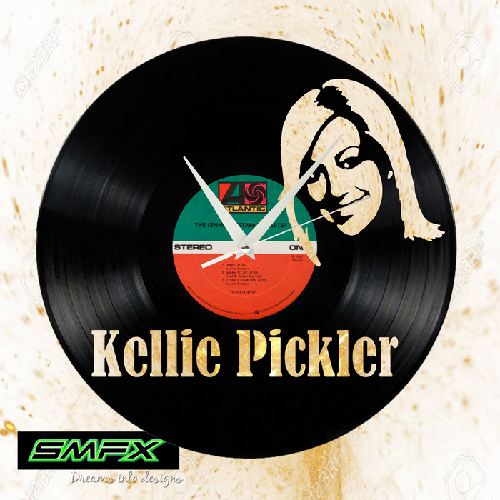 Kellie Pickler Laser Cut Vinyl Record artist representation or vinyl clock