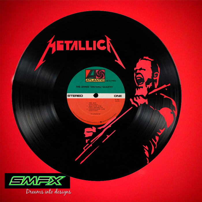 METALLICA Laser Cut Vinyl Record artist representation or vinyl clock