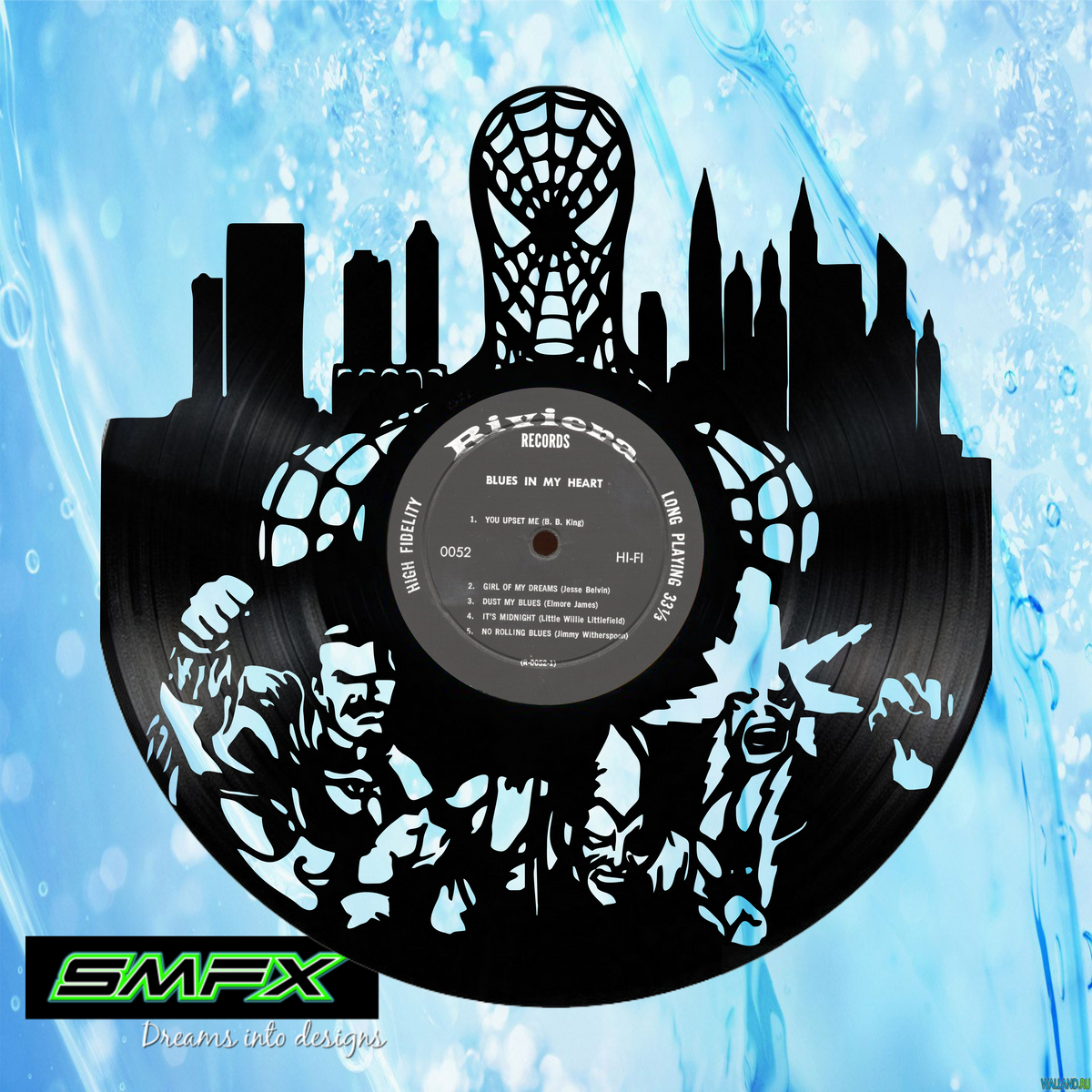 nirvana Laser Cut Vinyl Record artist representation or vinyl clock — SMFX  Designs