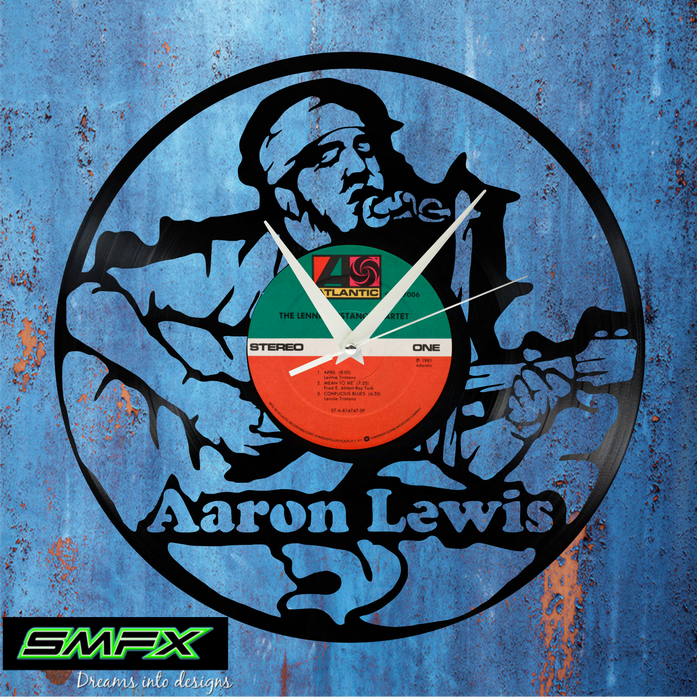 Aaron Lewis Laser Cut Vinyl Record artist representation or vinyl clock