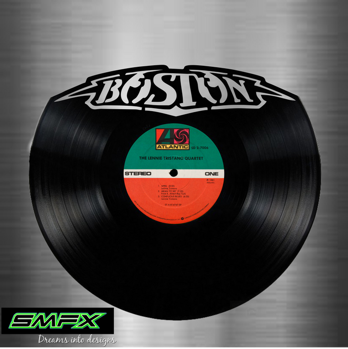 Optø, optø, frost tø Hører til Berolige BOSTON Laser Cut Vinyl Record artist representation or vinyl clock — SMFX  Designs