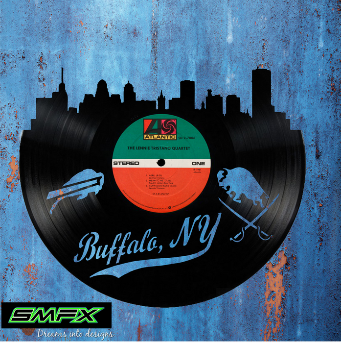 buffalo ny-4 Laser Cut Vinyl Record artist representation