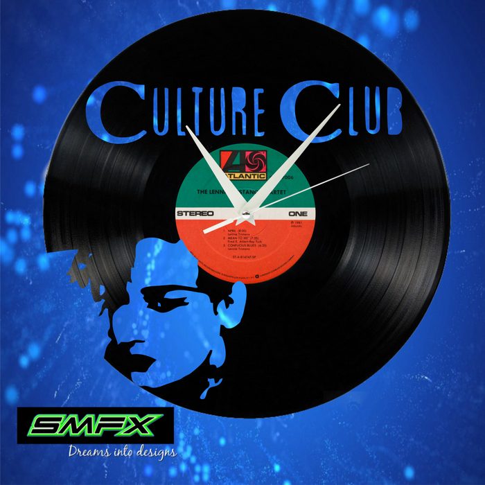 culture club Laser Cut Vinyl Record artist representation or vinyl clock