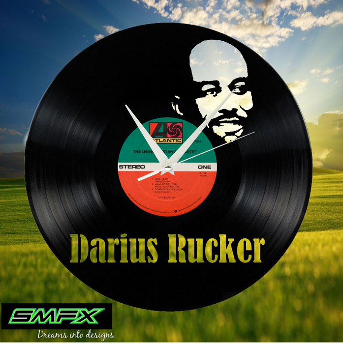 darius rucker Laser Cut Vinyl Record artist representation or vinyl clock
