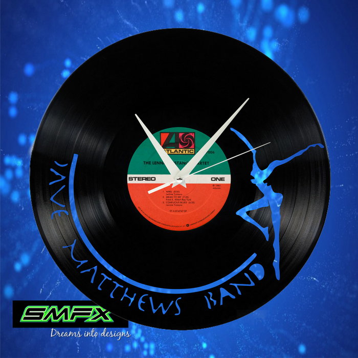 dave matthews Laser Cut Vinyl Record artist representation or vinyl clock